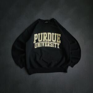 Y2K Purdue Boilermakers University Black Sweatshirt Medium